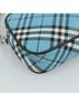 Burberry 100% Canvas Solid Blue Blue Label Blue Canvas Clutch Bag One size - photo 9