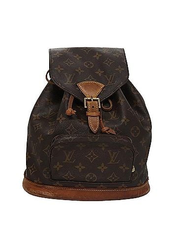 Louis Vuitton Montsouris Mm Brown Canvas Backpack Bag (view 1)