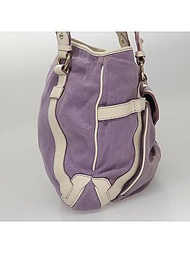 Céline Purple Canvas Tote Bag (view 2)