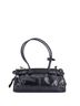 Prada 100% Leather Black Belted Convertible Shoulder Bag Vitello Shine Medium One size - photo 4