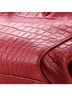 Saint Laurent 100% Leather Red Rive Gauche Cabas Crocodile Embossed Leather Small One size - photo 6