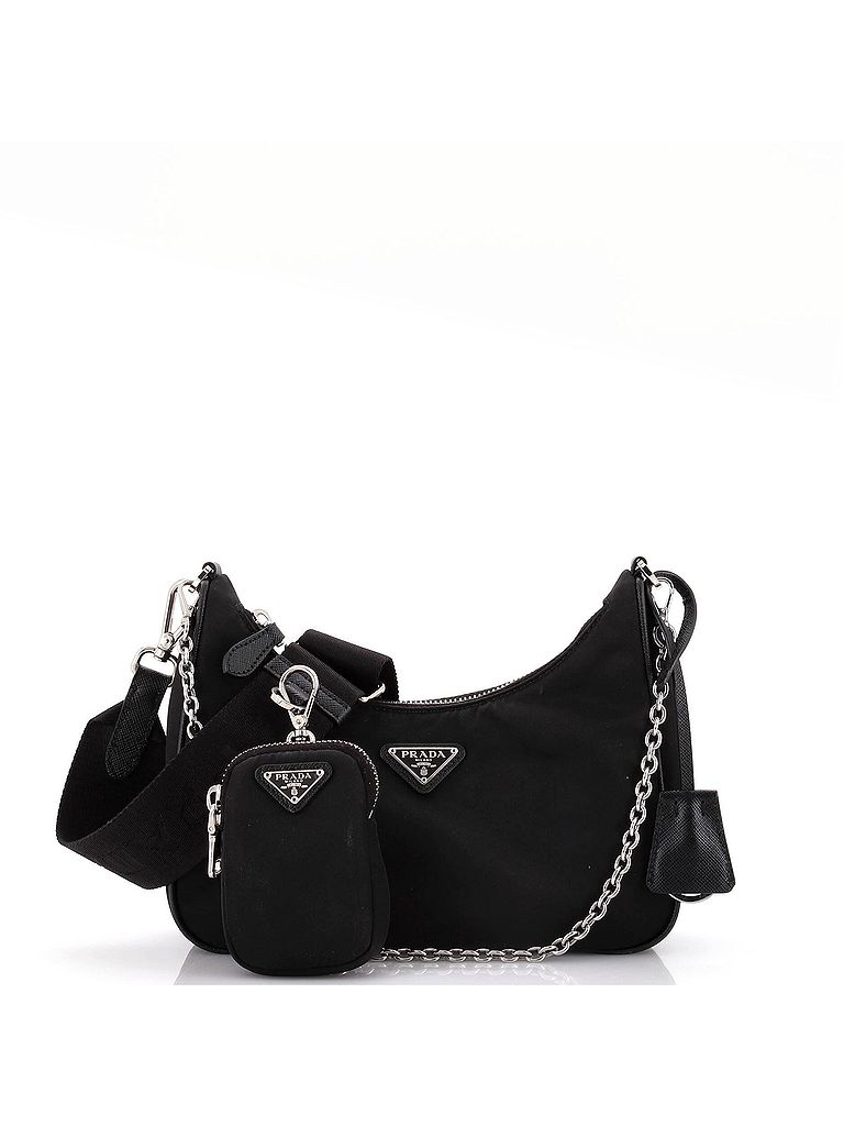 Prada 100% Nylon Black Re-Edition 2005 Shoulder Bag Tessuto Small One size - photo 1