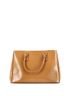 Prada 100% Patent Leather Brown Double Zip Lux Tote Vernice Saffiano Leather Medium One size - photo 4
