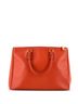 Prada 100% Leather Orange Double Zip Lux Tote Saffiano Leather Large One size - photo 4
