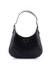 Prada 100% Leather Black Cleo Shoulder Bag Box Calf Medium One size - photo 1