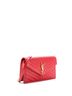 Saint Laurent 100% Leather Red Classic Monogram Wallet on Chain Matelasse Chevron Leather Small One size - photo 3