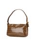 Fendi 100% Coated Canvas Brown Zucchino Crystal Baguette One size - photo 3