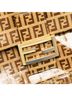 Fendi 100% Coated Canvas Brown Zucchino Crystal Baguette One size - photo 8
