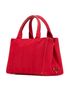 Prada 100% Canvas Red Small Canvas Canapa Logo Satchel One size - photo 3