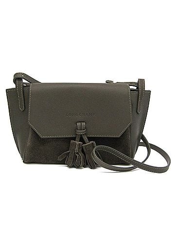 Longchamp Penelope Khaki Leather Shoulder Bag (view 1)