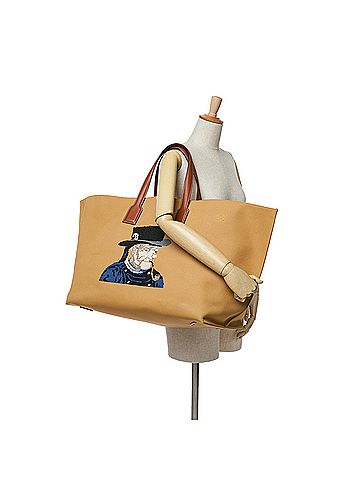 Loewe Large Canvas Embroidered Fisherman T Shopper Tote (view 2)