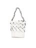 Prada 100% Leather White Vitello Intreccio Tress Bucket Bag One size - photo 3