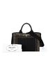 Prada 100% Canvas Black Canapa Bijoux Satchel One size - photo 8