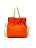 Prada 100% Nylon Orange Tessuto Logo Drawstring Tote One size - photo 1