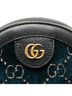 Gucci 100% Velvet Blue GG Velvet Ophidia Round Crossbody One size - photo 8