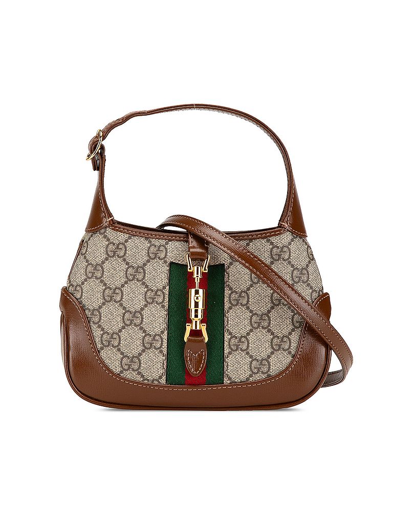 Gucci 100% Coated Canvas Brown Mini GG Supreme Jackie 1961 Crossbody One size - photo 1