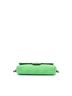 Fendi 100% Leather Green Zucca Embossed Stitched Leather Baguette Satchel One size - photo 4
