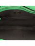 Fendi 100% Leather Green Zucca Embossed Stitched Leather Baguette Satchel One size - photo 5