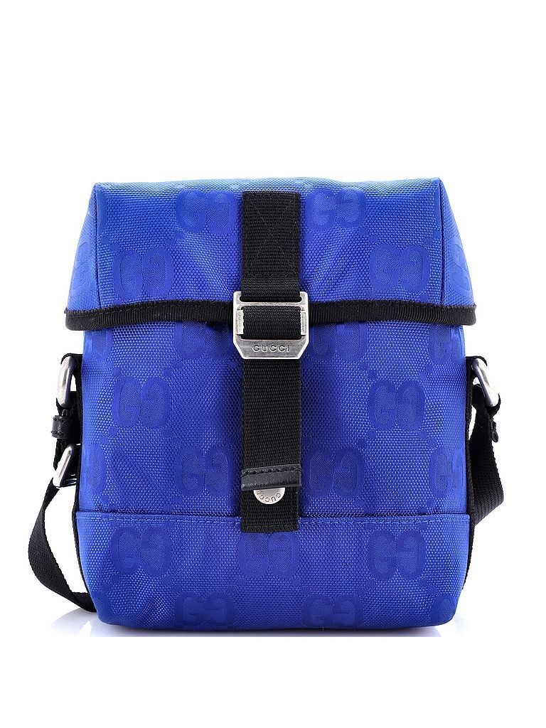 Gucci 100% Fabric Blue Off The Grid Buckle Messenger Bag GG Econyl One size - photo 1