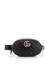 Gucci 100% Leather Black GG Marmont Belt Bag Diagonal Quilted Leather One size - photo 1