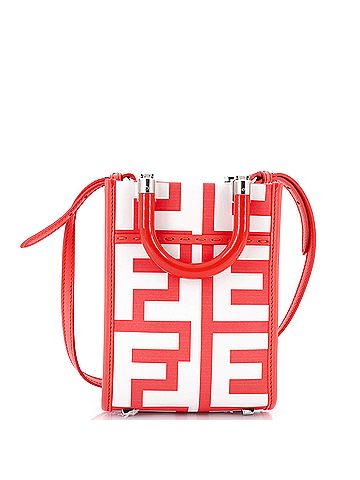 Fendi x Marc Jacobs Sunshine Shopper Tote Printed Leather Mini (view 1)