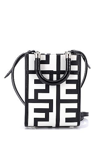 Fendi x Marc Jacobs Sunshine Shopper Tote Printed Leather Mini (view 1)