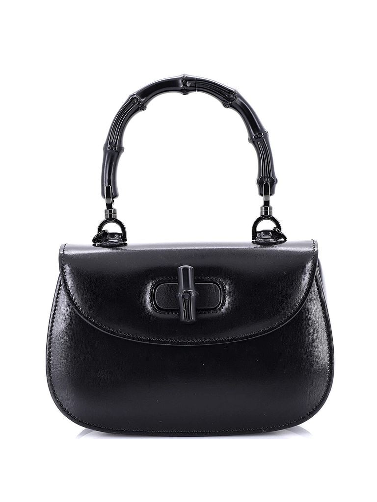 Gucci 100% Leather Black Bamboo 1947 Top Handle Bag Leather Small One size - photo 1