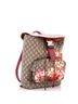 Gucci 100% Coatead Canvas Brown Multi Color Buckle Backpack Blooms Print GG Coated Canvas Medium One size - photo 3