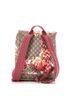Gucci 100% Coatead Canvas Brown Multi Color Buckle Backpack Blooms Print GG Coated Canvas Medium One size - photo 4