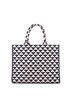 Prada 100% Cotton Blue Symbole Shopper Tote Jacquard Large One size - photo 4