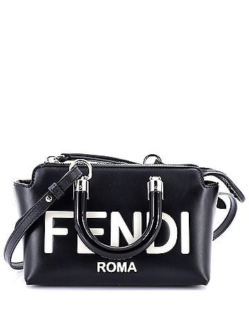 Fendi Logo By The Way Top Handle Bag Embossed Leather Mini (view 1)