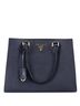 Prada 100% Leather Blue Convertible Open Tote Saffiano Leather Medium One size - photo 1