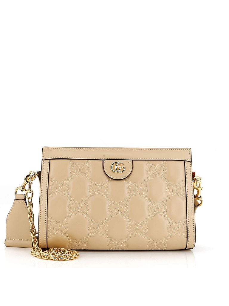 Gucci 100% Leather Tan GG Shoulder Bag GG Matelasse Leather Small One size - photo 1