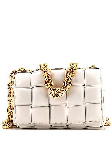 Bottega Veneta Cassette Chain Crossbody Bag Padded Maxi Intrecciato Leather (view 1)