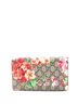 Gucci 100% Coatead Canvas Brown Chain Wallet Blooms Print GG Coated Canvas One size - photo 1