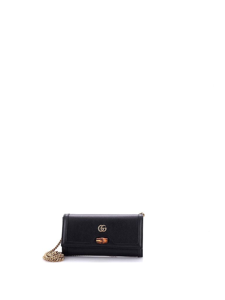 Gucci 100% Leather Black Diana Wallet on Chain Leather One size - photo 1