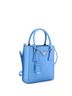 Prada 100% Leather Blue Lux Convertible Shopper Tote Saffiano Leather Mini One size - photo 3