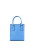 Prada 100% Leather Blue Lux Convertible Shopper Tote Saffiano Leather Mini One size - photo 4