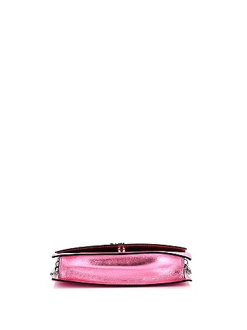 Christian Louboutin Loubi54 Chain Clutch Metallic Leather (view 2)