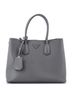 Prada 100% Leather Gray Cuir Double Tote Saffiano Leather Large One size - photo 1