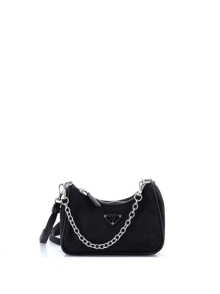 Prada 100% Nylon Black Re-Edition Shoulder Bag Tessuto Mini One size - photo 1