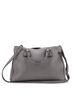 Prada 100% Leather Gray Convertible Shopping Tote Vitello Daino Medium One size - photo 4