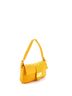Fendi 100% Leather Yellow Baguette Bag Logo Embossed Leather Small One size - photo 3