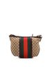 Gucci 100% Leather Brown Vintage Web Saddle Messenger Bag GG Canvas Medium One size - photo 4