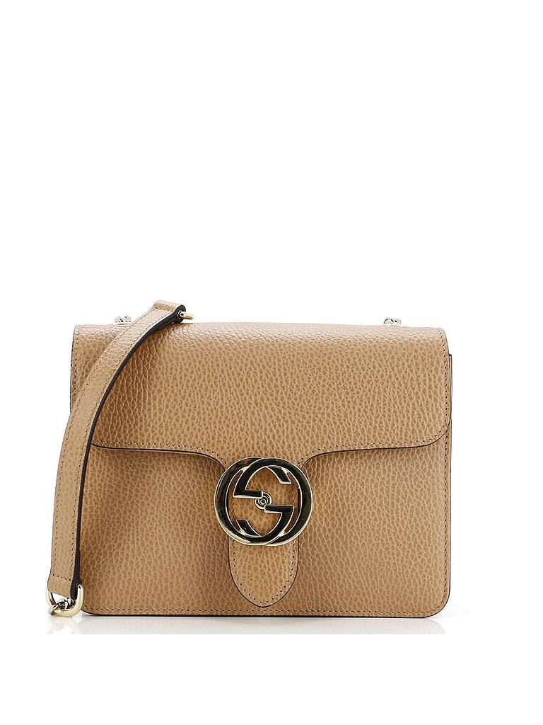 Gucci 100% Leather Tan Interlocking Shoulder Bag Leather Small One size - photo 1