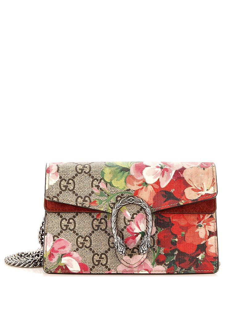Gucci 100% Coatead Canvas Brown Dionysus Bag Blooms Print GG Coated Canvas Super Mini One size - photo 1