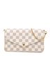 Louis Vuitton 100% Coated Canvas White Damier Azur Pochette Felicie One size - photo 1