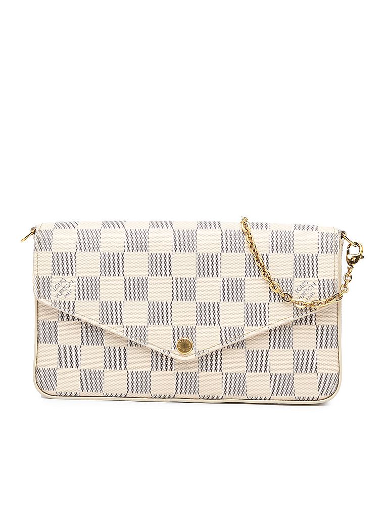 Louis Vuitton 100% Coated Canvas White Damier Azur Pochette Felicie One size - photo 1