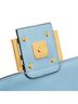 Fendi 100% Leather Blue Zucca Embossed Leather Baguette Satchel One size - photo 8