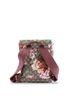 Gucci 100% Coatead Canvas Brown Buckle Backpack Blooms Print GG Coated Canvas Small One size - photo 4